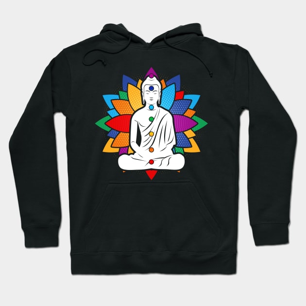 Buddha Chakra Meditation Hoodie by RadStar